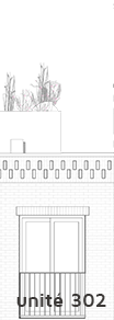 Plan unité condo à louer projet Beaudry