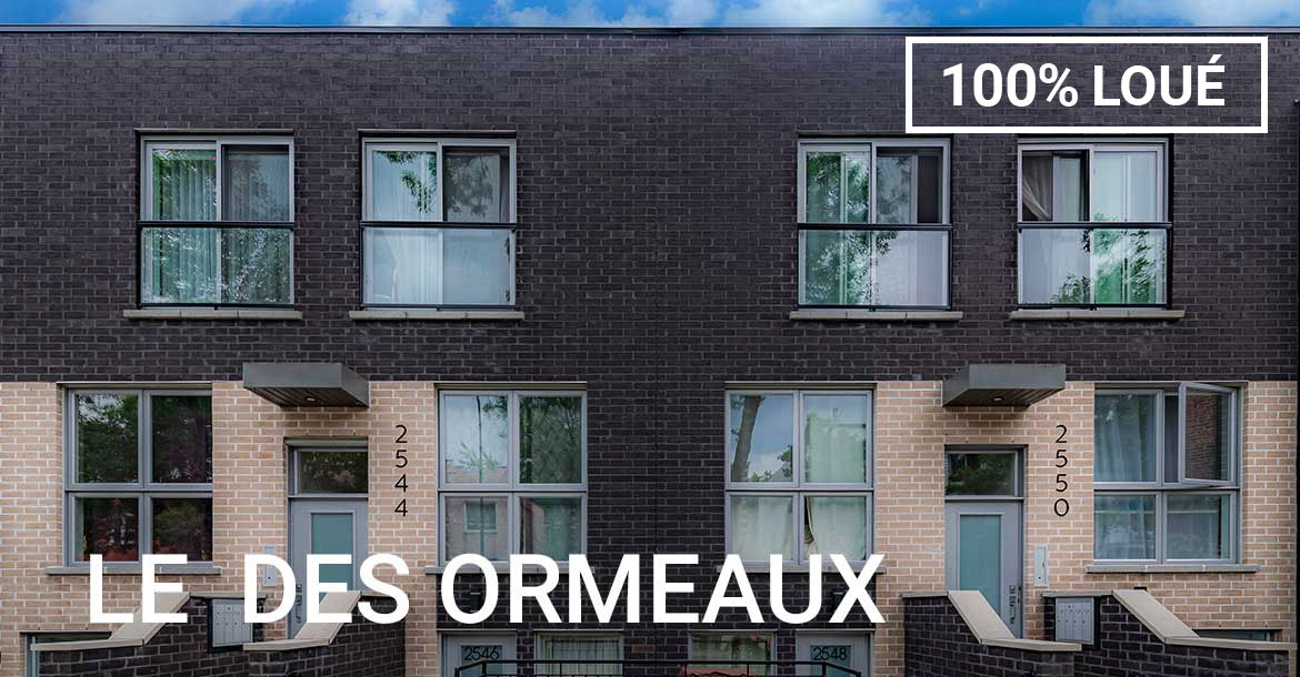 projet condo location montreal mercier des ormeaux